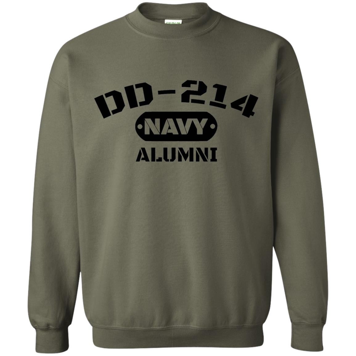 Dd-214 Us Navy Alumni T-shirt Military Green