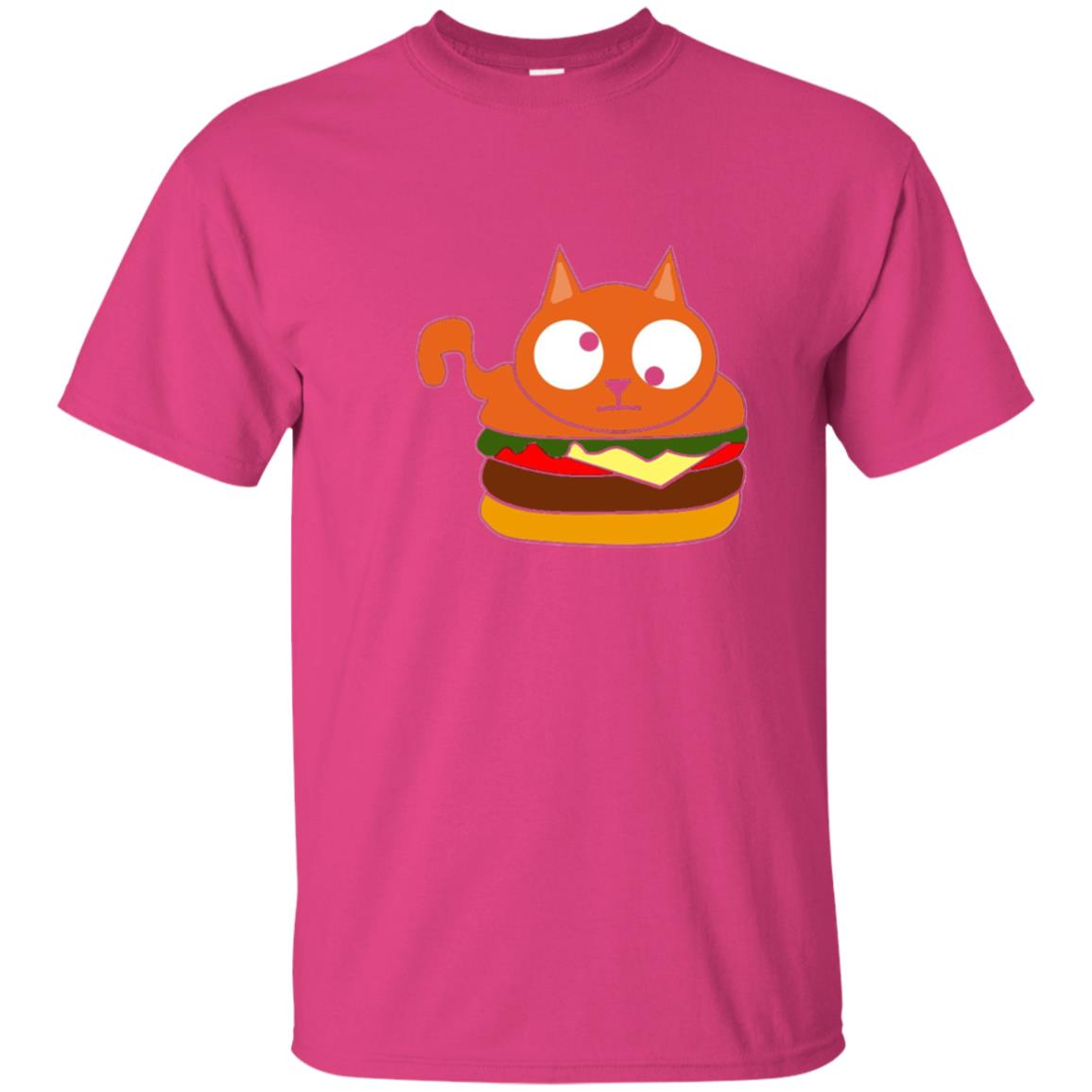 Chibi Kitty Burger Kawaii Cat Lovers Shirt Heliconia