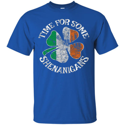 Time For Some Shenanigans St. Patrick_s Day T-shirt Royal