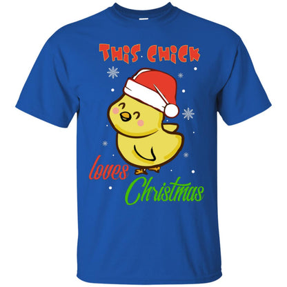 This Chicks Loves Christmas X-mas Gift Shirt Royal