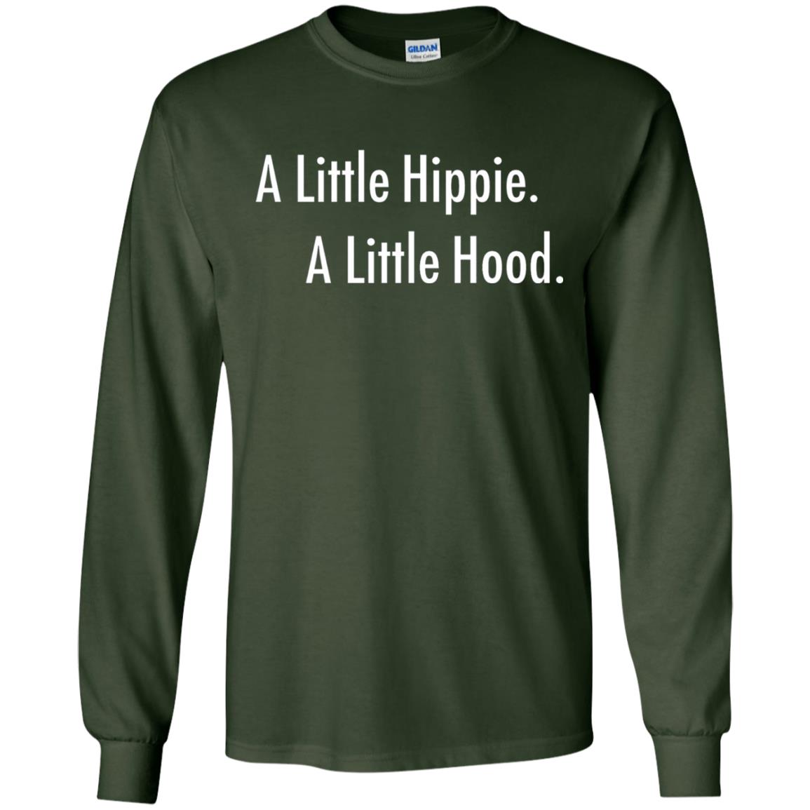 A Little Hippie A Little Hood Shirt Forest Green