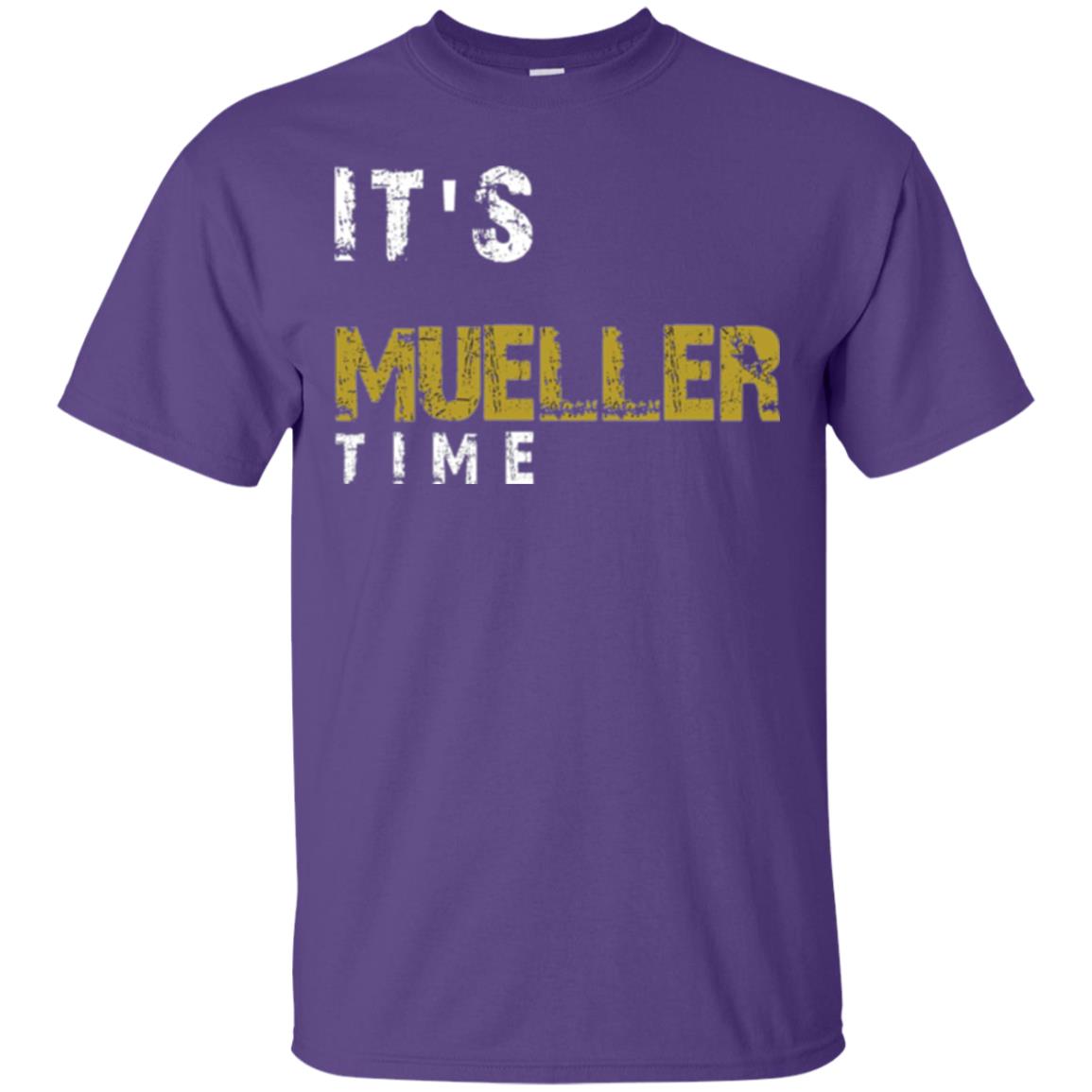 Anti Trump Resist T-shirt It_s Mueller Time Purple
