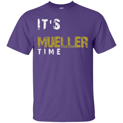 Anti Trump Resist T-shirt It_s Mueller Time Purple