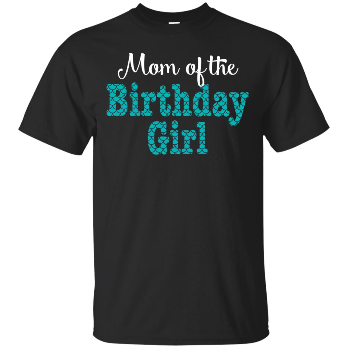 Mermaid Mom Shirt Mom Of The Birthday Girl Black