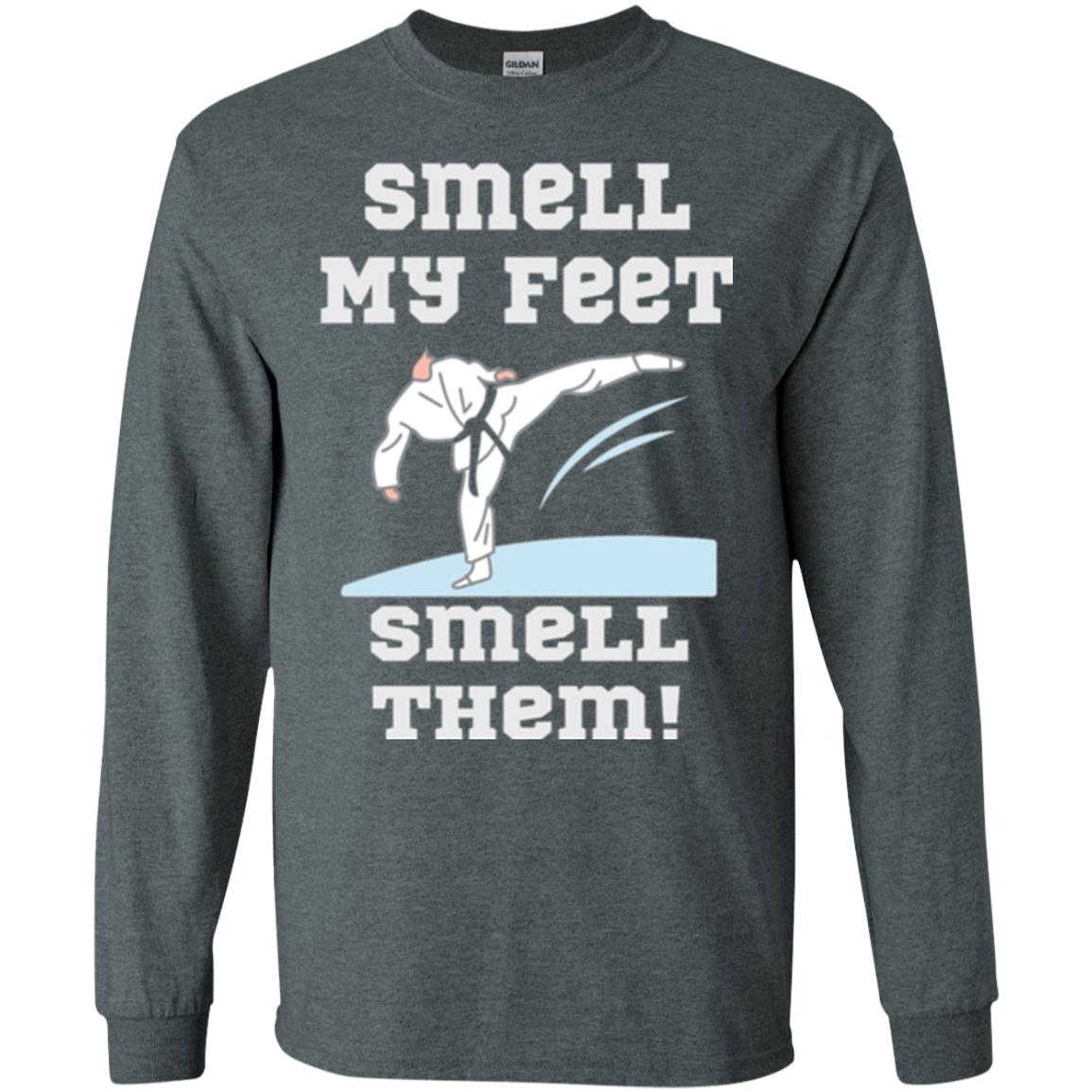 Karate Lovers T-shirt Smell My Feet Smell Them Dark Heather