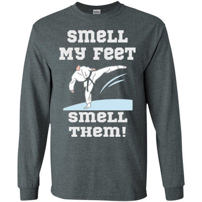 Karate Lovers T-shirt Smell My Feet Smell Them Dark Heather