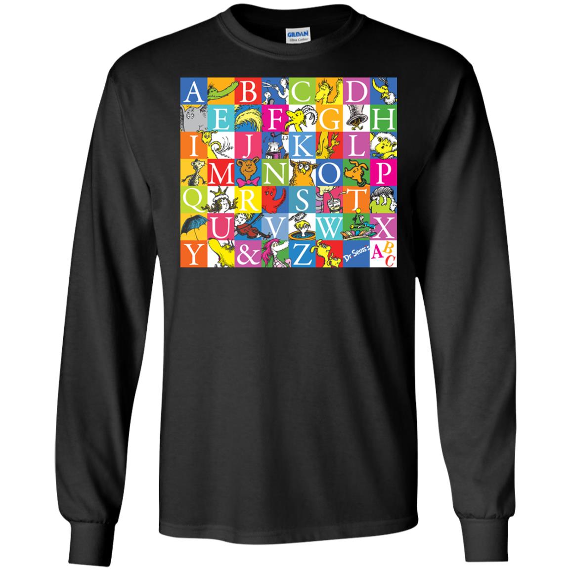 Dr. Seuss A To Z Gift Shirt For Funny Man Black