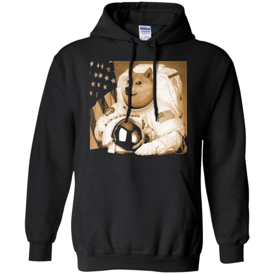 Astronomy T-shirt Dogecoin Moon Astronaut Crypto Black