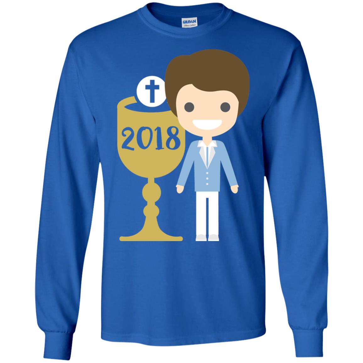 First Communion 2018 1st Holy Communion Shirt Royal