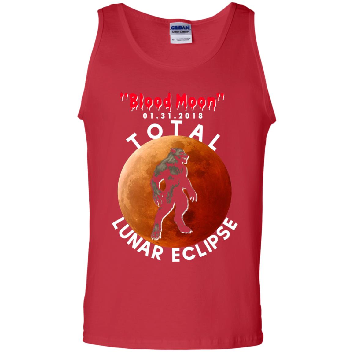 Best Total Lunar Eclipse Shirt 2018 - Blood Moon Werewolf T-shirt Red