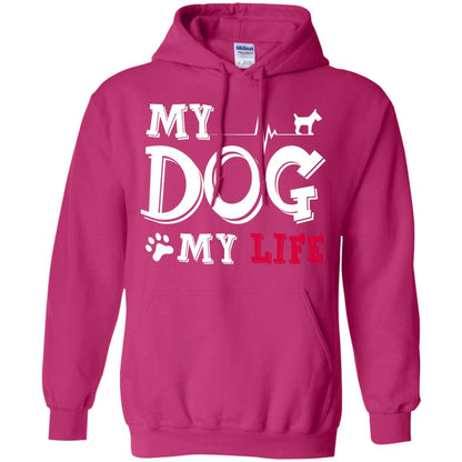 Dog Lovers T-shirt My Dog My Life Heliconia