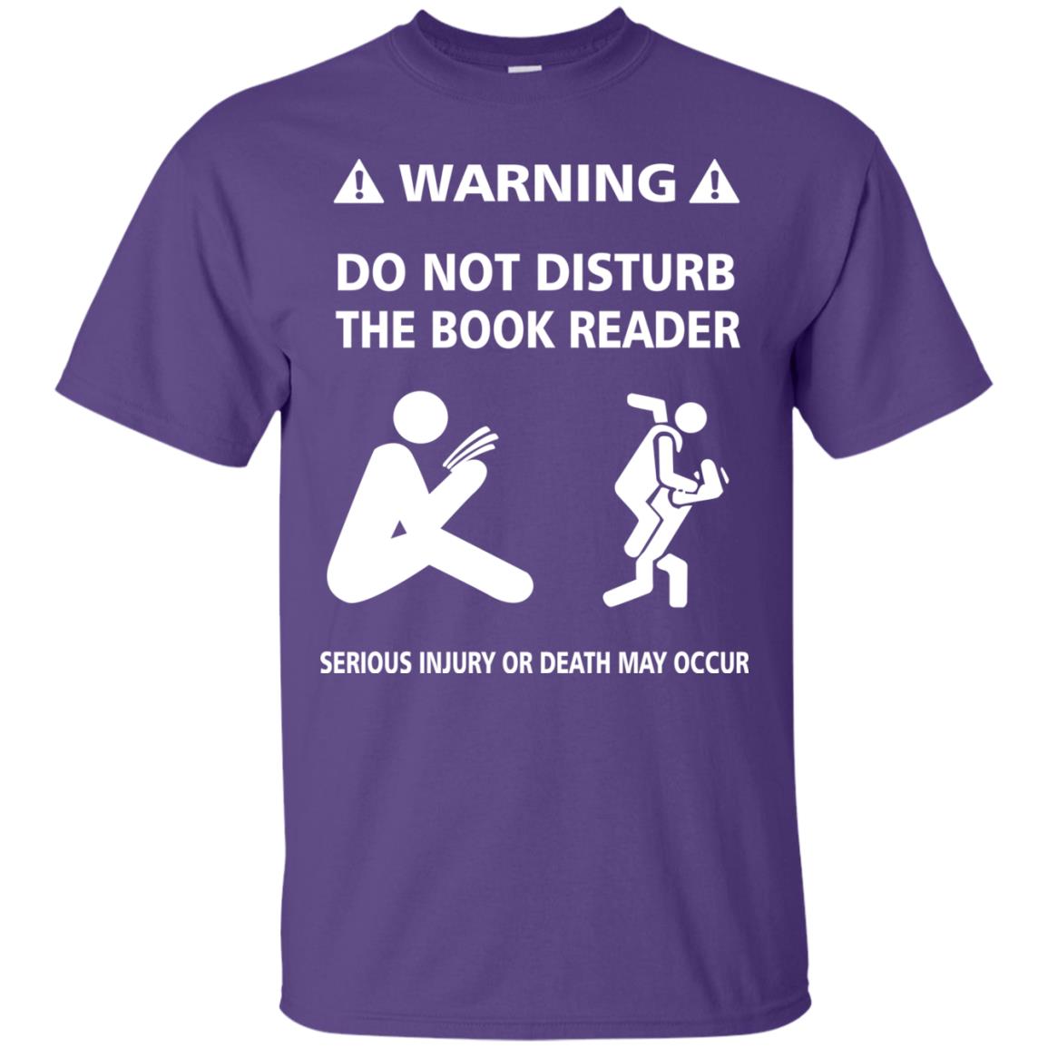 Warning Do Not Disturb The Book Reader Serious Injury Or Death May Occur Purple