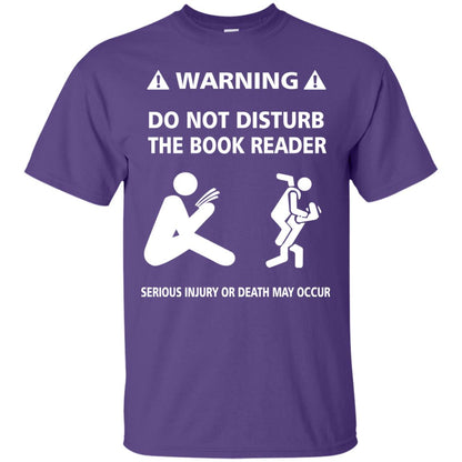 Warning Do Not Disturb The Book Reader Serious Injury Or Death May Occur Purple