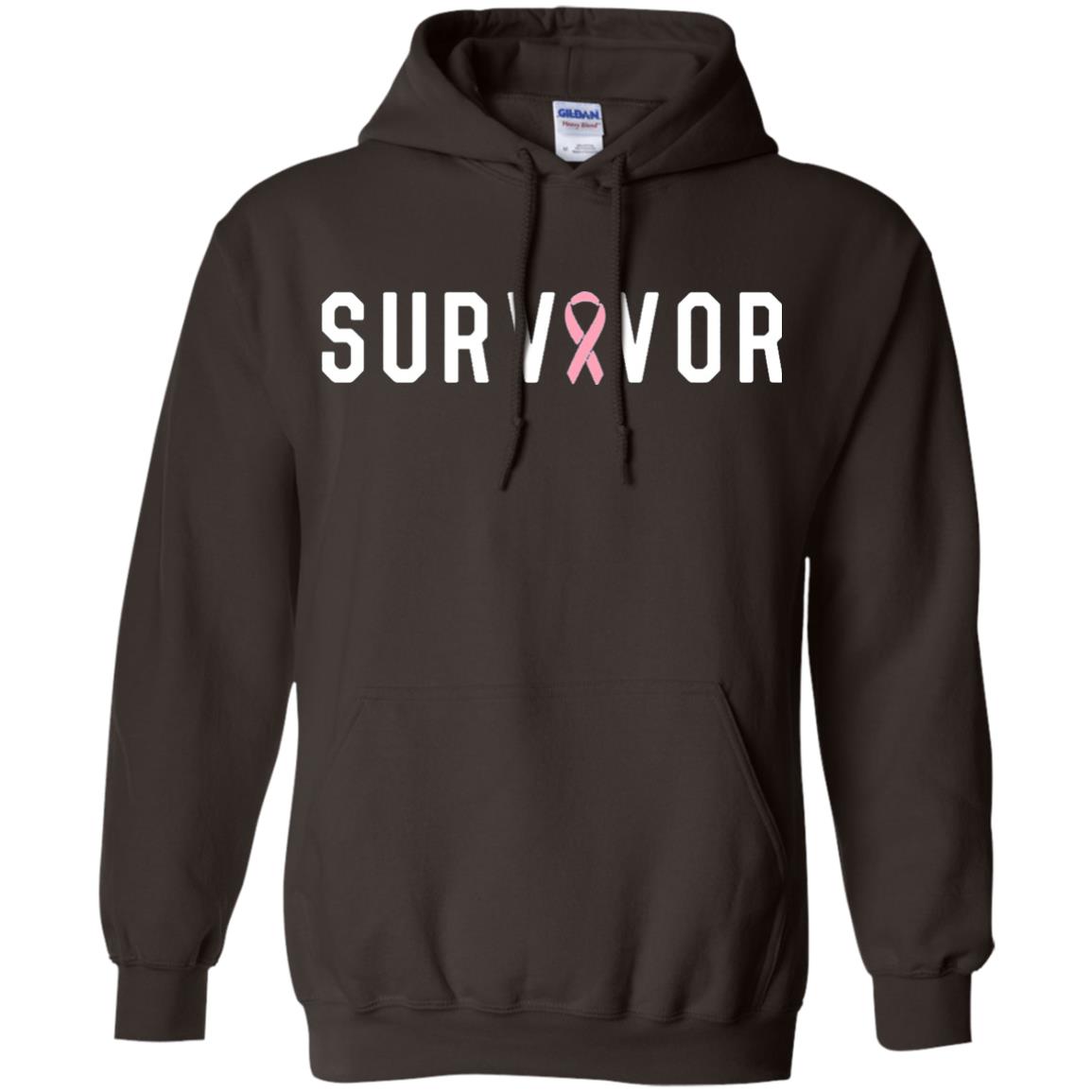 Breast Cancer Survivor We Did It T-shirt Pink Ribbon Dark Chocolate