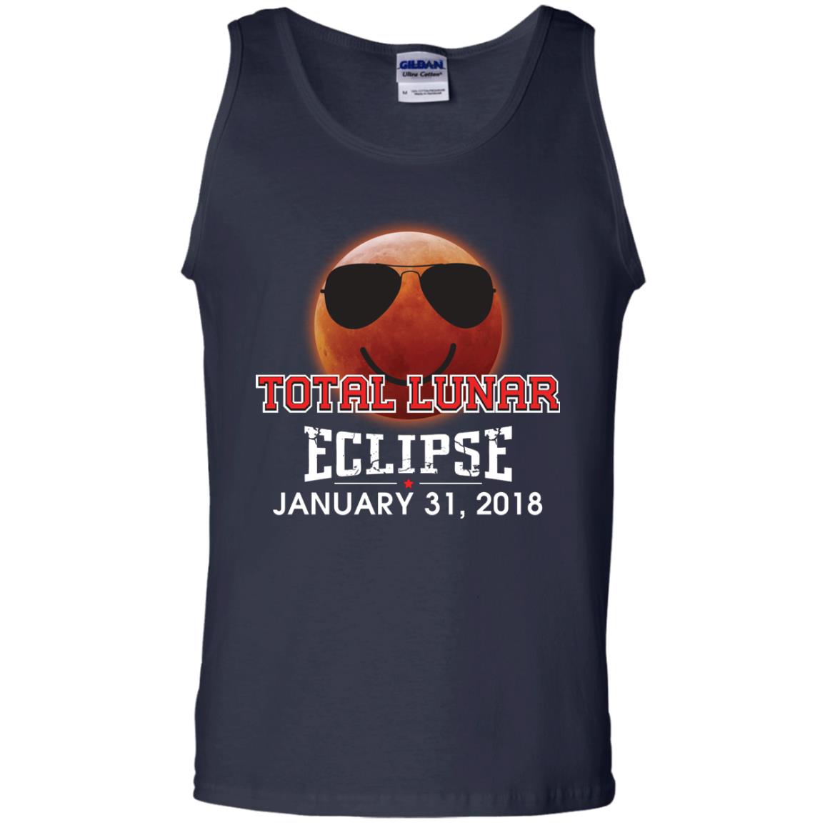 Blood Moon T-shirt Total Lunar Eclipse January 31. 2018 Navy