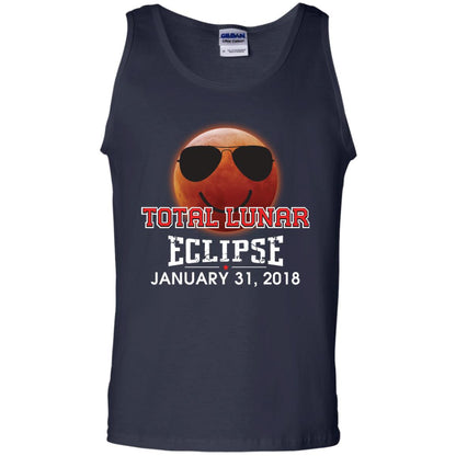 Blood Moon T-shirt Total Lunar Eclipse January 31. 2018 Navy