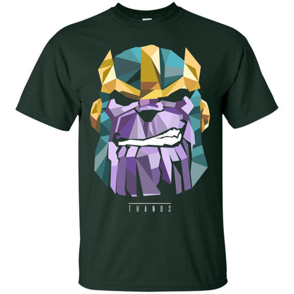 Thanos Low Poly Geometric Art Head Graphic T-shirt Forest