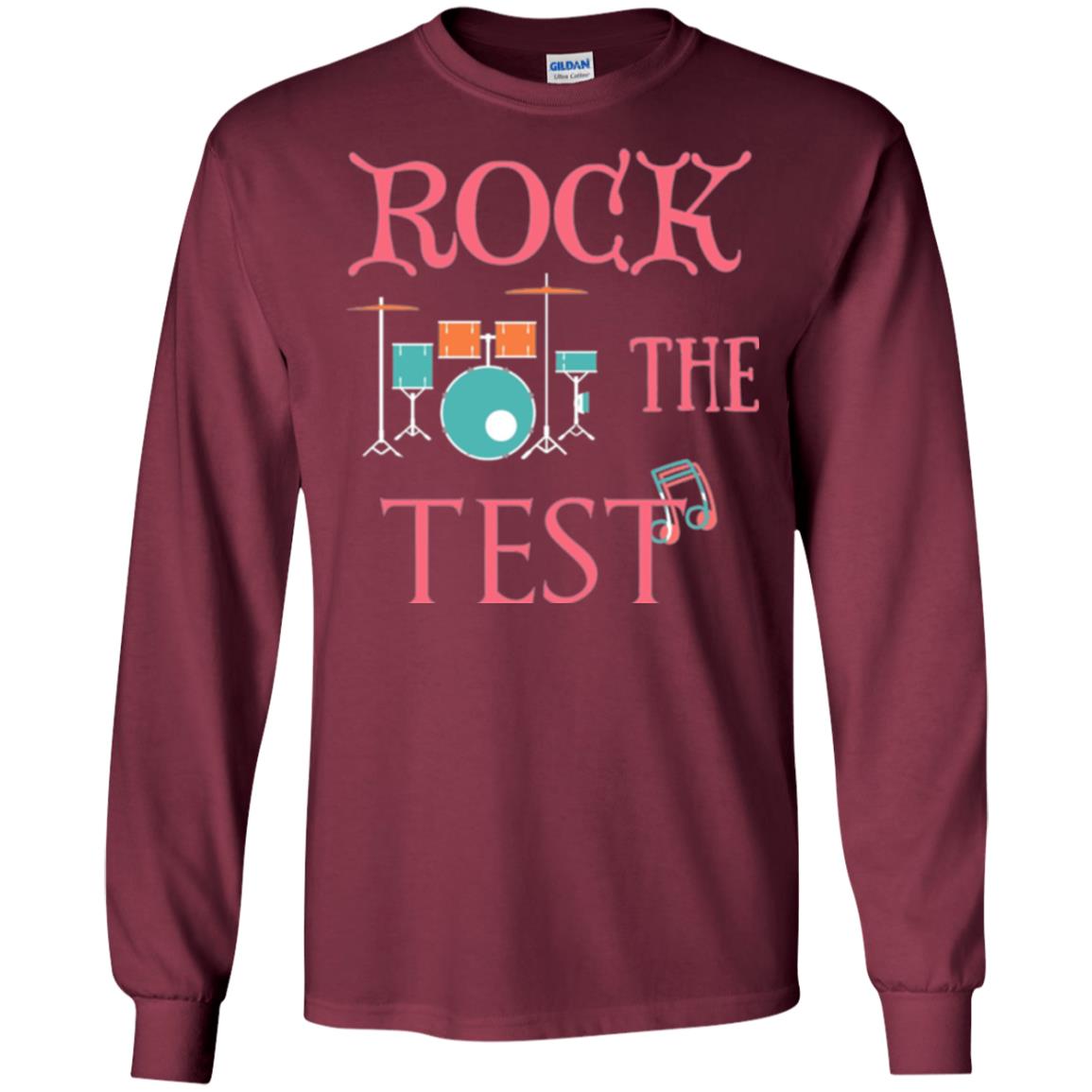 Rock The Test Professor Teacher T-shirt Maroon