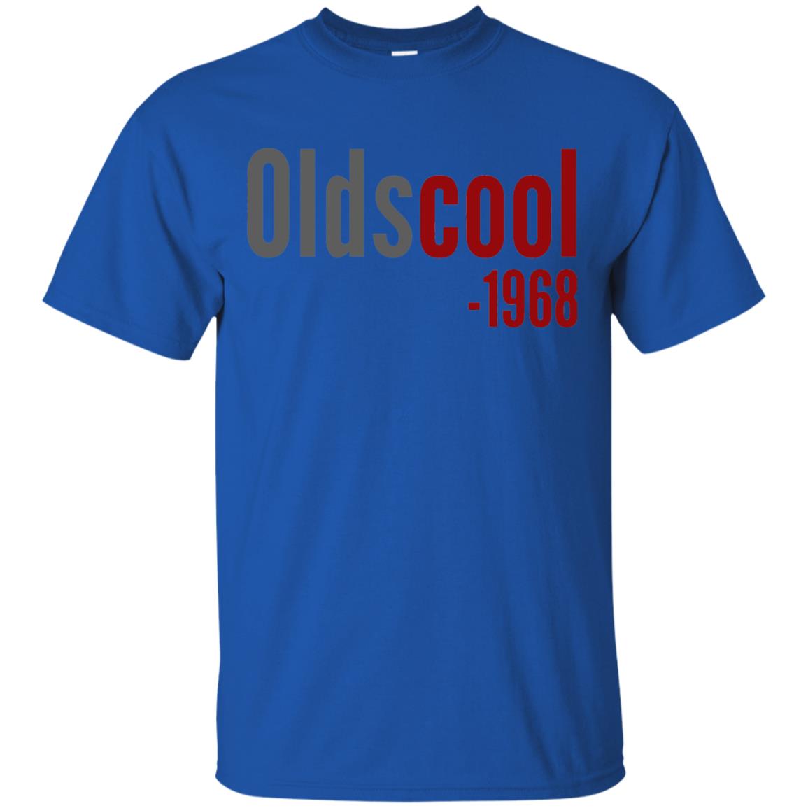 Oldscool 1968 Funny Old School 50th Birthday Gift T-shirt Royal