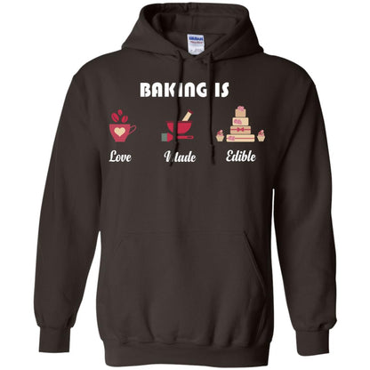 Baker T-shirt Baking Is Love Made Edible Dark Chocolate