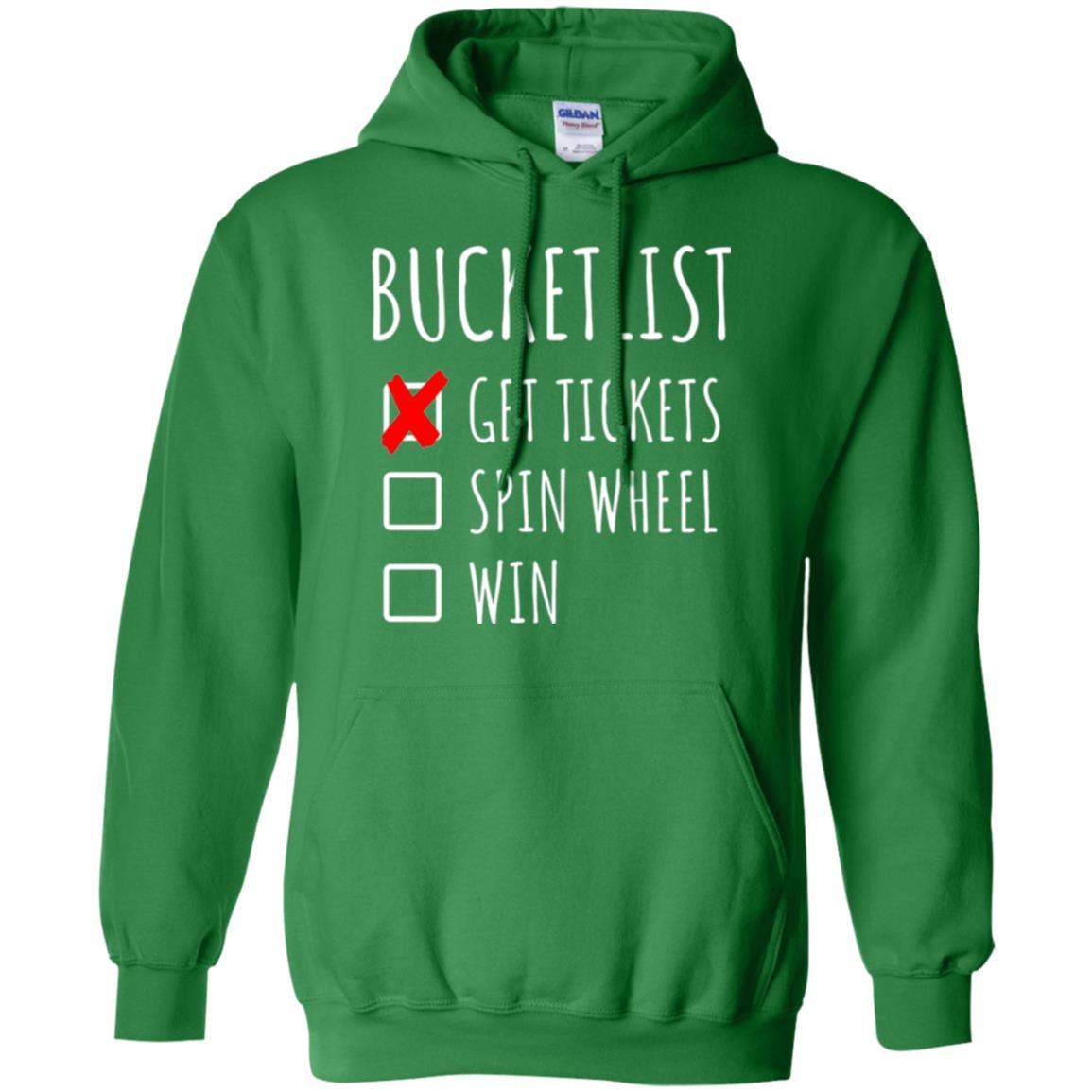 Game Show T-shirt Bucket List Spin Wheel Win Irish Green