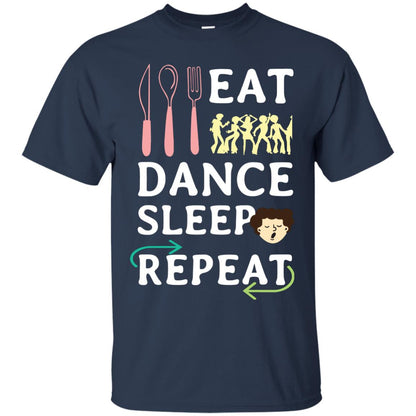 Eat Dance Sleep Repeat Dance Lover Shirt Navy