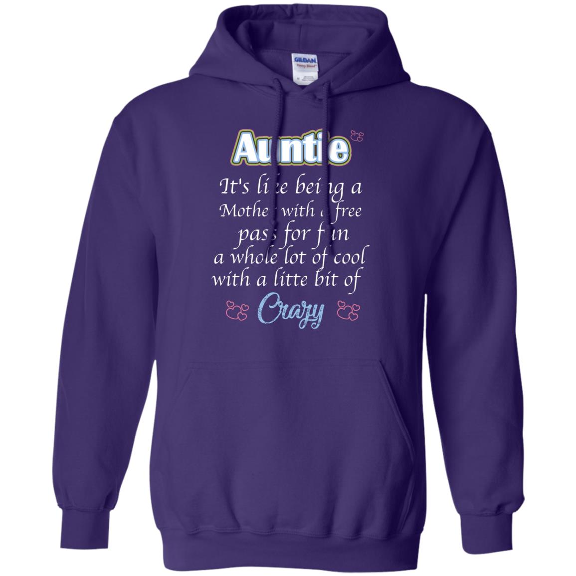 Auntie It's Like Being A Mother With A Free Pas For Fun A Whole Lot Of Cool With A Little Bit Of Crazy Purple
