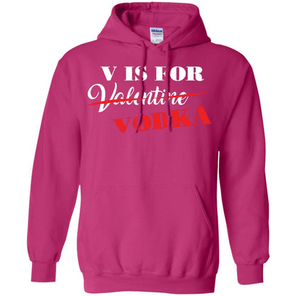 Vodka Lover T-shirt V Is For Vodka Not Valentine Heliconia