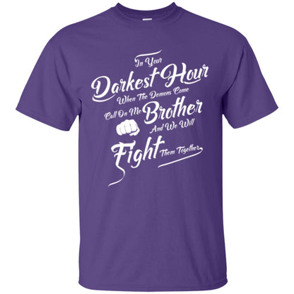 Family T-shirt In Your Darkest Hour Purple