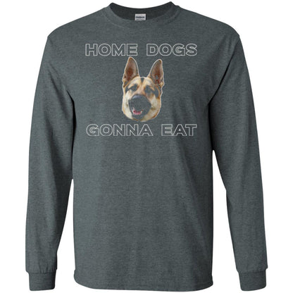 Dog Lover T-shirt Home Dogs Gonna Eat T-shirt Dark Heather