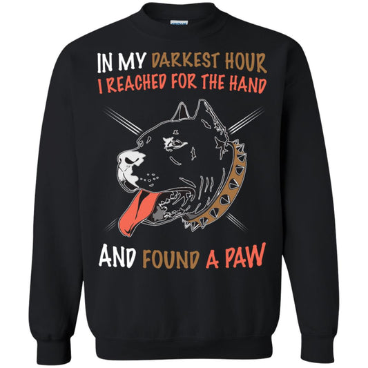 In My Darkness Hour I Reached For The Hand And Found A Paw Shirt Black