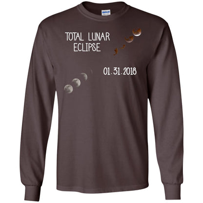 Total Lunar Eclipse 01-31-2018 Celebration Shirt Dark Chocolate