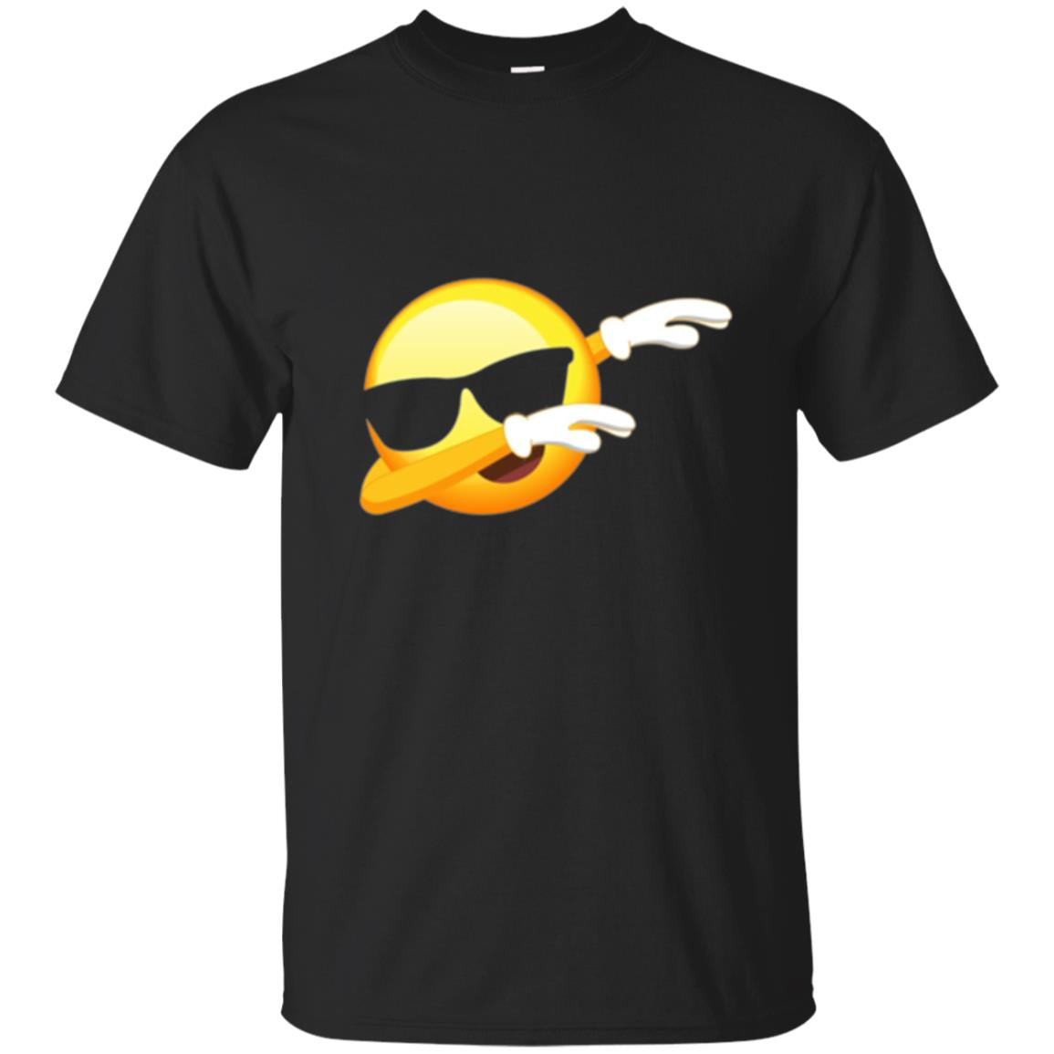 Funny Dabbing Emoji Cool Emoji Dab T-shirt Black