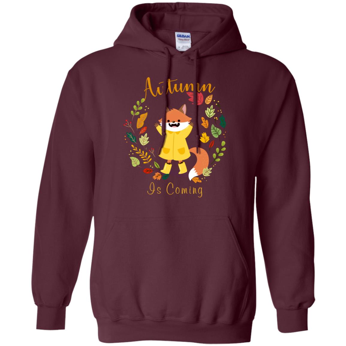 Autumn Is Coming Shirt Maroon