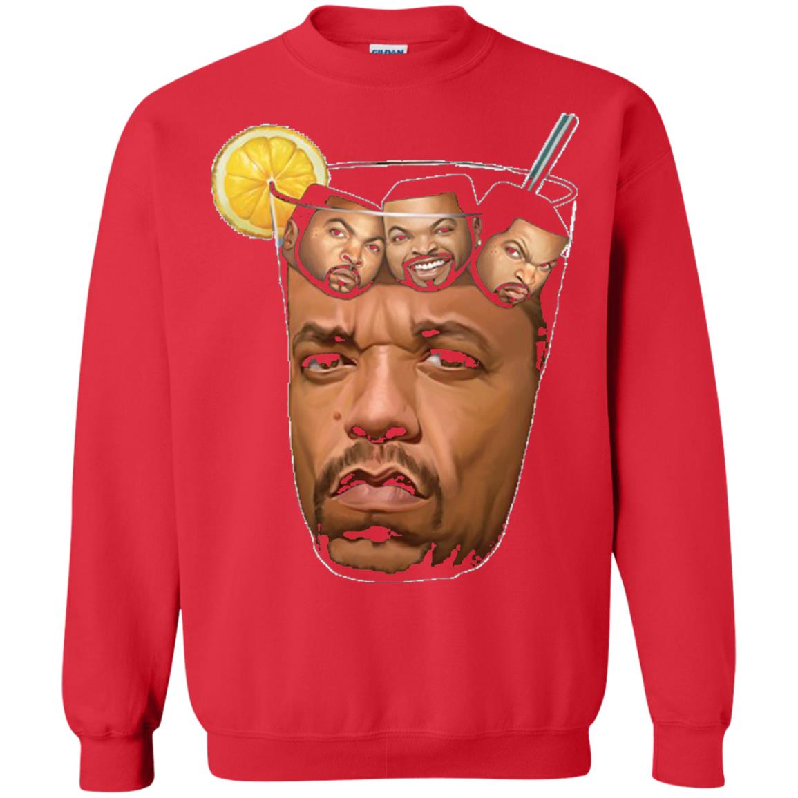 Ice T With Ice Cubes Funny T-shirt Red