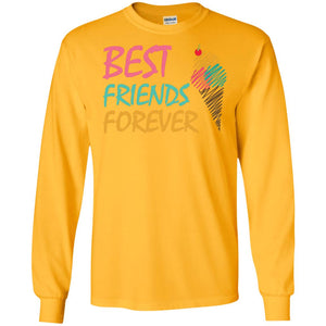 Best Friends Forever Ice Cream Lover T-shirtG240 Gildan LS Ultra Cotton T-Shirt