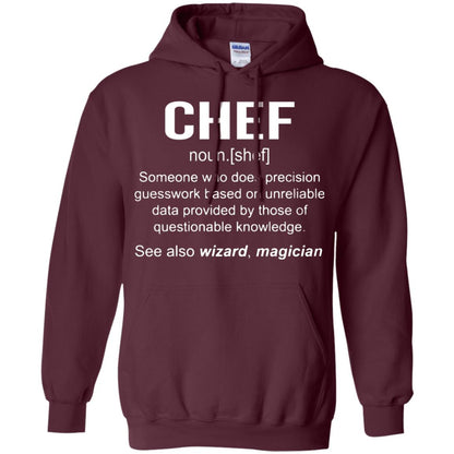 Funny Chef Meaning Shirt Chef Noun Definition Maroon