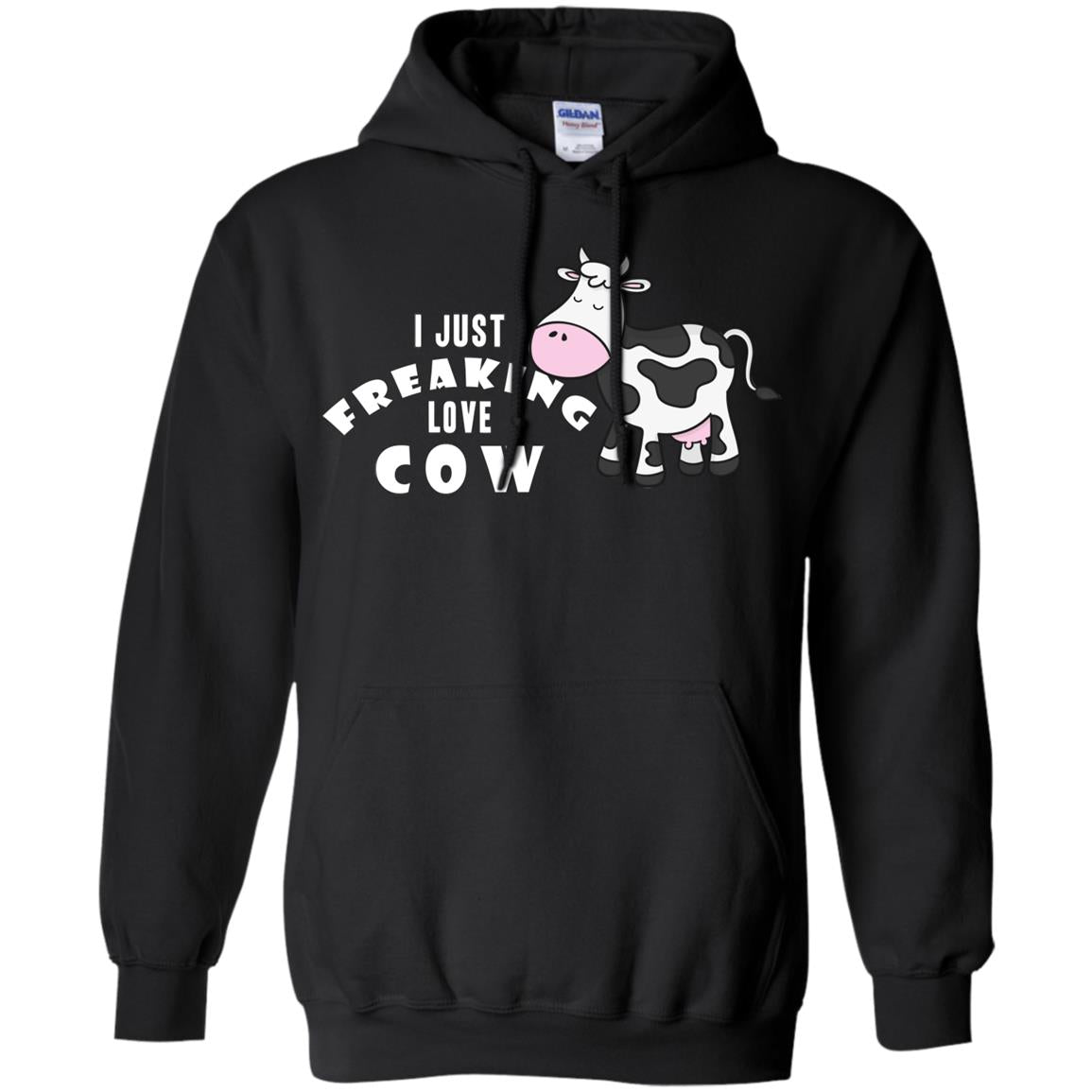 I Just Freaking Love Cow ShirtG185 Gildan Pullover Hoodie 8 oz.