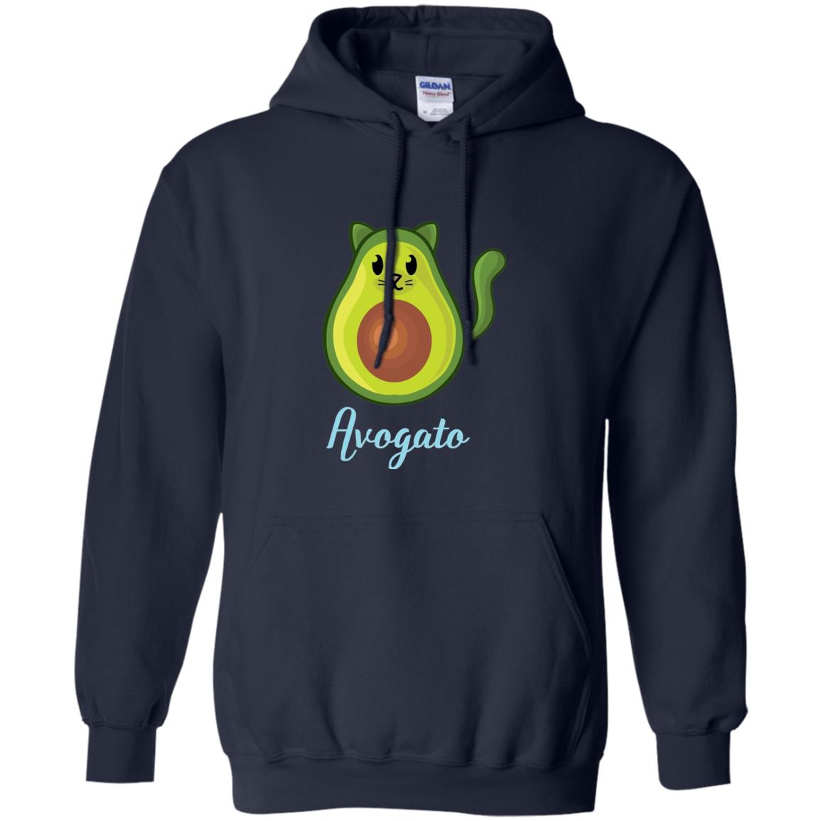 Avogato Avocado Cat Funny Avocato T-shirt Navy