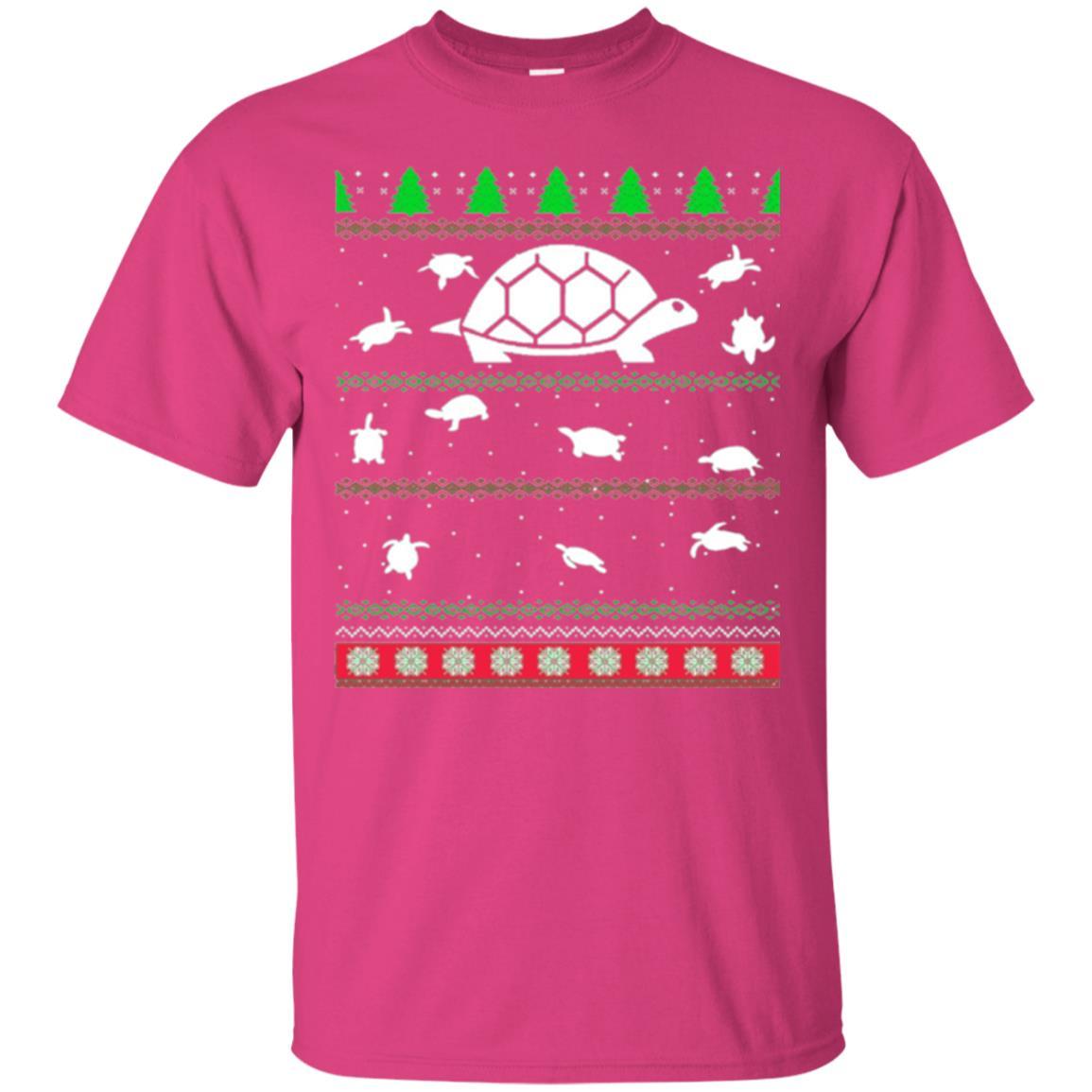 Christmas T-shirt Turtle Lover Merry Christmas Heliconia
