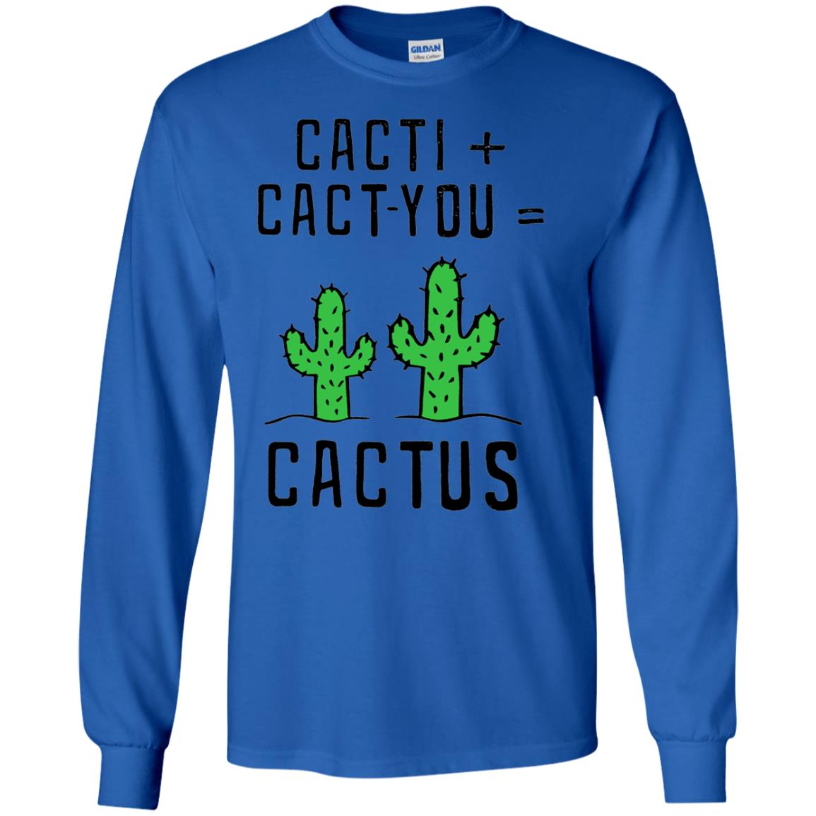Funny Cactus Shirt Cact I Cact You Royal