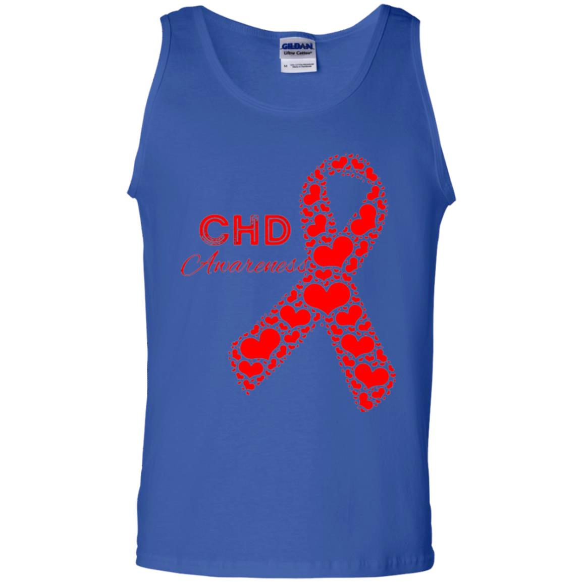 Chd Congenital Heart Defect Awareness T-shirt National Wear Red Royal