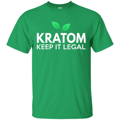 Kratom Keep It Legal T-shirt Irish Green