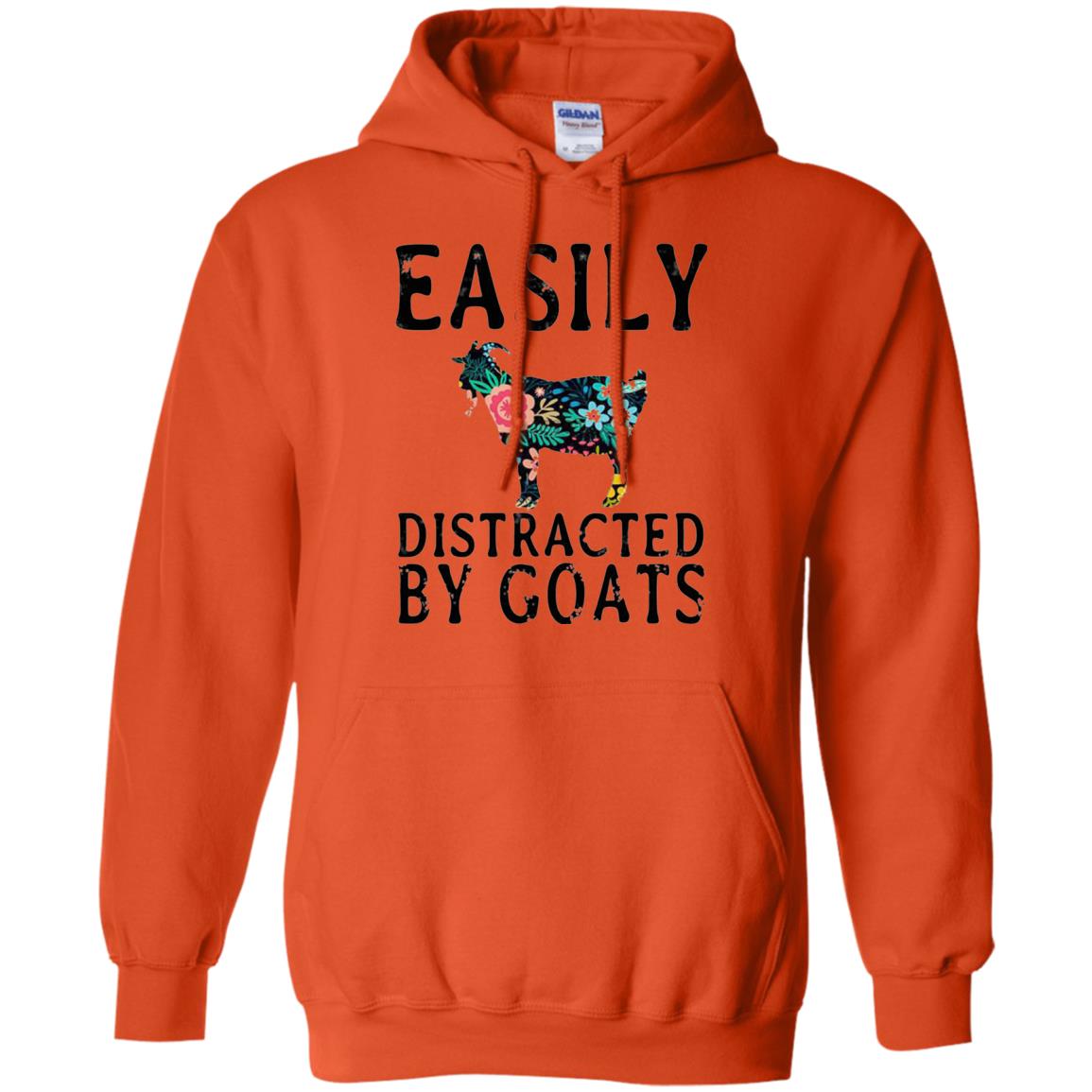 Easily Distracted By Goats Shirt Orange
