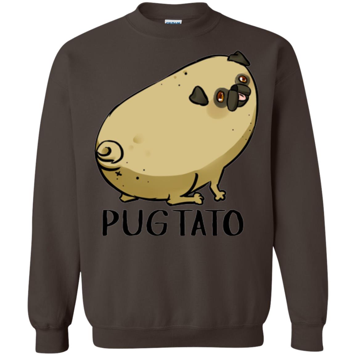 Dog Lovers T-shirt Pugtato Dark Chocolate