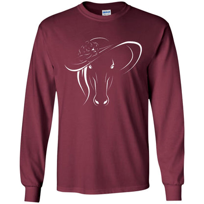 Derby Horse In Derby Womens Hat Derby Shirt Maroon
