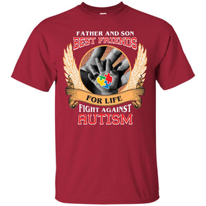 Autism Awareness T-shirt Father And Son Best Friends