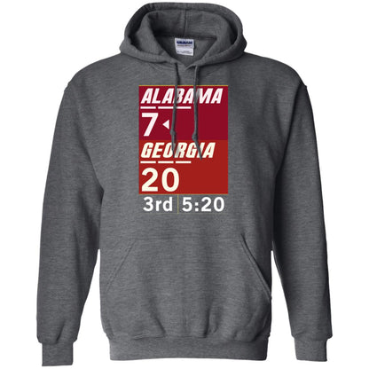 Football Lover T-shirt Alabama 26-23 Comeback Win 2-sided Dark Heather