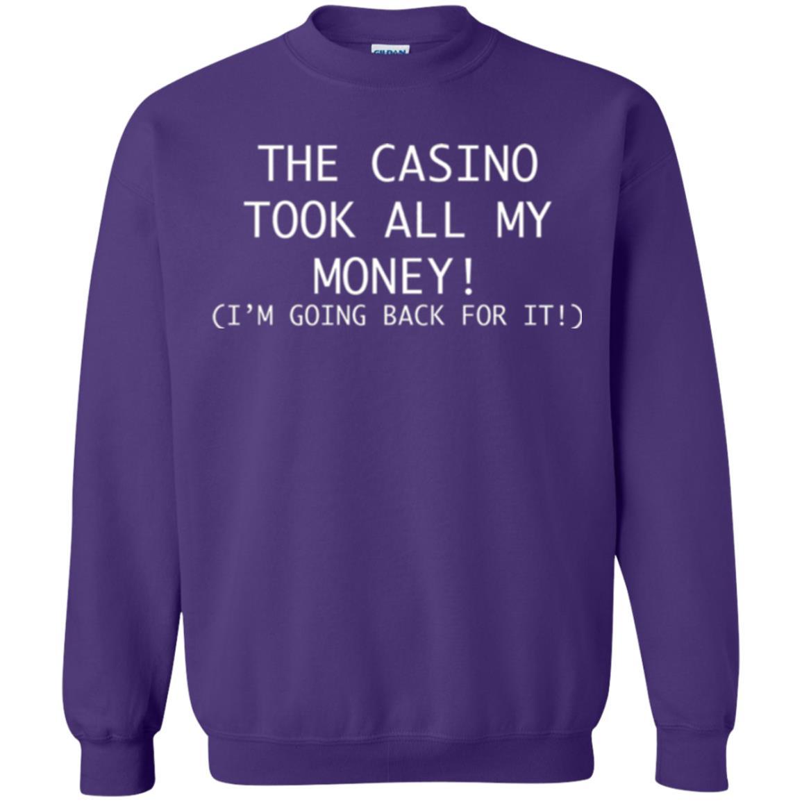 Gambler T-shirt The Casino Took All My Money Purple