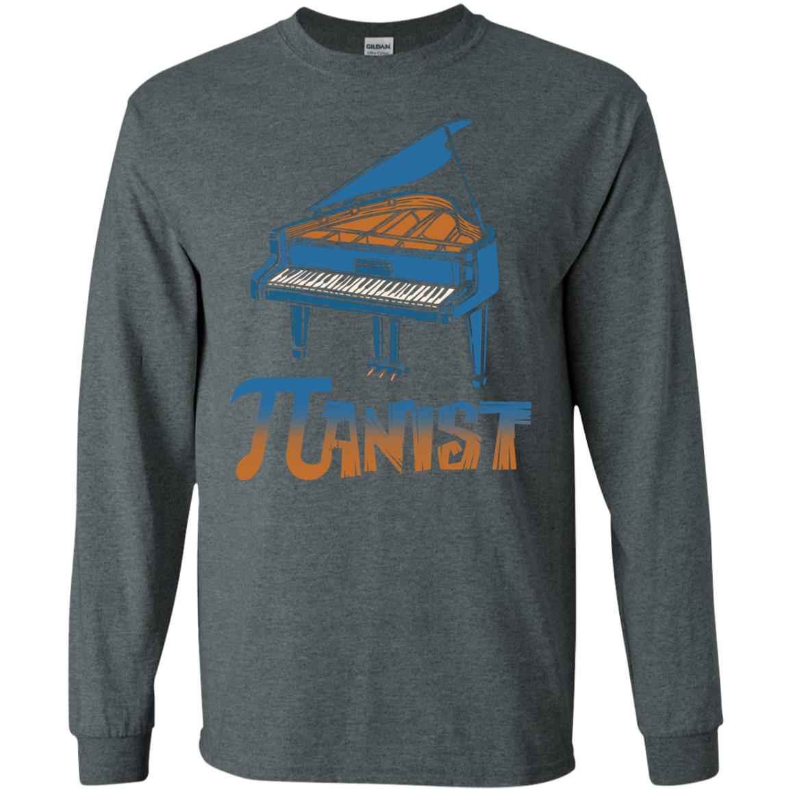 Pianist T-shirt Pi Day With Piano Dark Heather